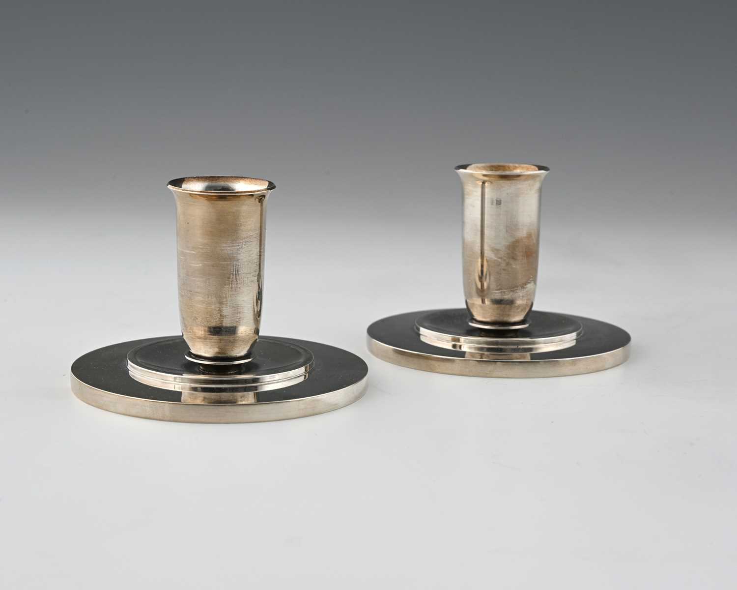 Lot 150 - Harald Nielsen for Georg Jensen, a pair of Art...