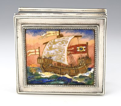 Lot 103 - Omar Ramsden, an Arts and Crafts silver and...