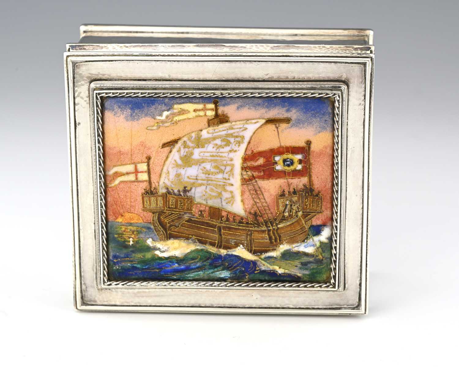 Lot 103 - Omar Ramsden, an Arts and Crafts silver and...