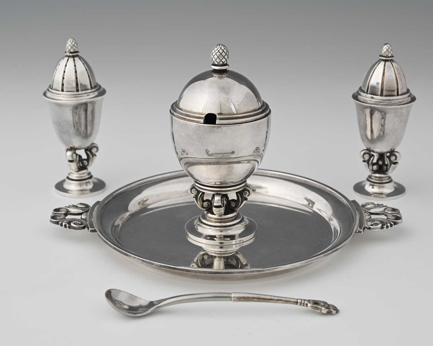 Lot 127 - Johan Rohde for Georg Jensen, a silver Acorn...
