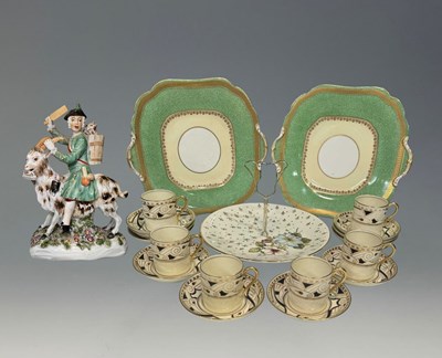Lot 90 - An Art Deco set of coffee cans and saucers,...