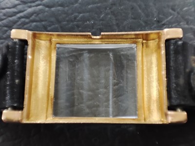 Lot 254 - Patek Philippe, a rose metal wrist watch