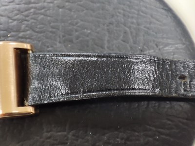 Lot 254 - Patek Philippe, a rose metal wrist watch