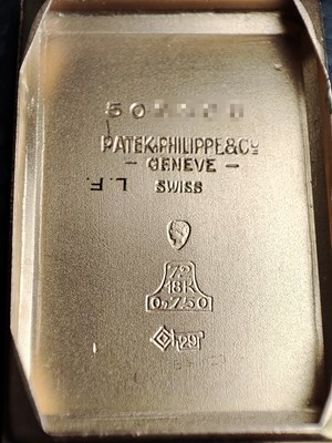 Lot 254 - Patek Philippe, a rose metal wrist watch