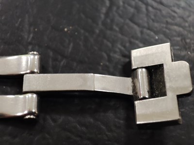 Lot 221 - Cartier, a stainless steel Santos Galbée bracelet watch