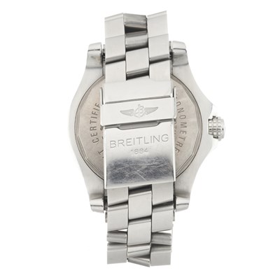 Lot 218 - Breitling, a stainless steel Avenger Seawolf bracelet watch