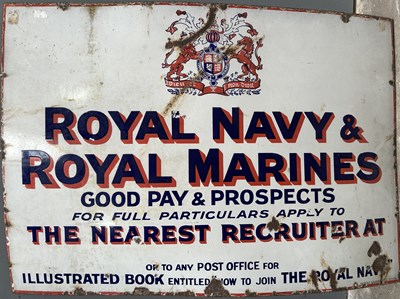 Lot 380C - A Royal Navy & Royal Marines enamel...