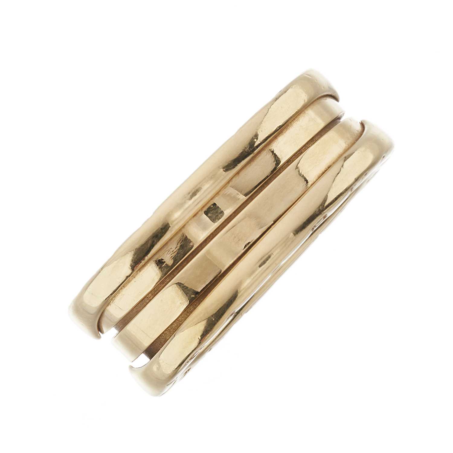 Lot 115 - Bulgari, an 18ct gold B.Zero1 band ring