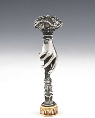 Lot 45 - A late 19th Century Continental white metal...