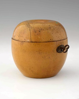 Lot 192 - A George III novelty turned fruitwood tea...