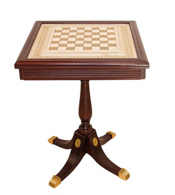 Lot 722 - Franklin Mint ‘The Raj’ chess table, 1987, in...
