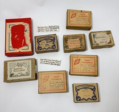 Lot 234 - A collection of German Hand Painted Lead...