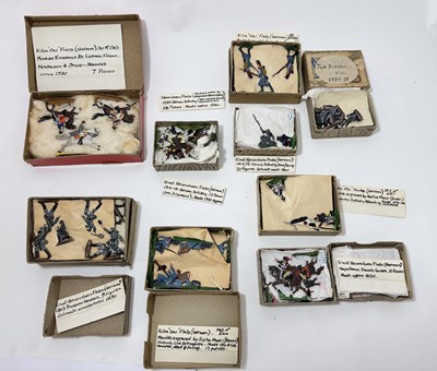 Lot 251 - A collection of German Hand Painted Lead...