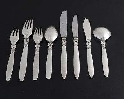 Lot 120 - Gundorph Albertus for Georg Jensen, a suite of...