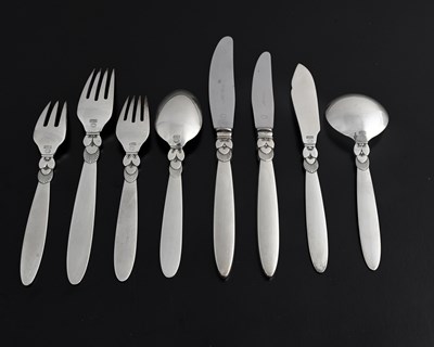 Lot 120 - Gundorph Albertus for Georg Jensen, a suite of...