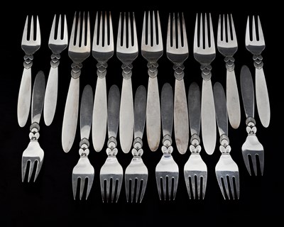 Lot 117 - Gundorph Albertus for Georg Jensen, a suite of...