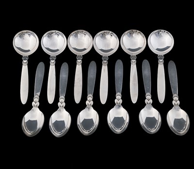Lot 117 - Gundorph Albertus for Georg Jensen, a suite of...
