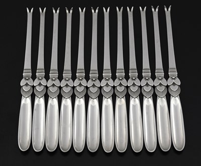 Lot 116 - Gundorph Albertus for Georg Jensen, a set of...