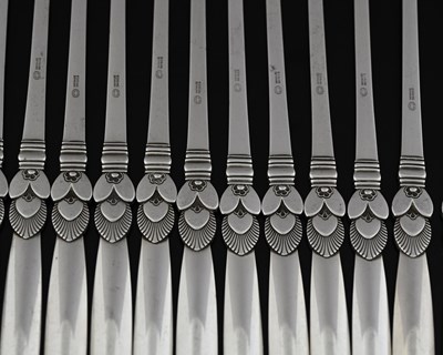 Lot 116 - Gundorph Albertus for Georg Jensen, a set of...