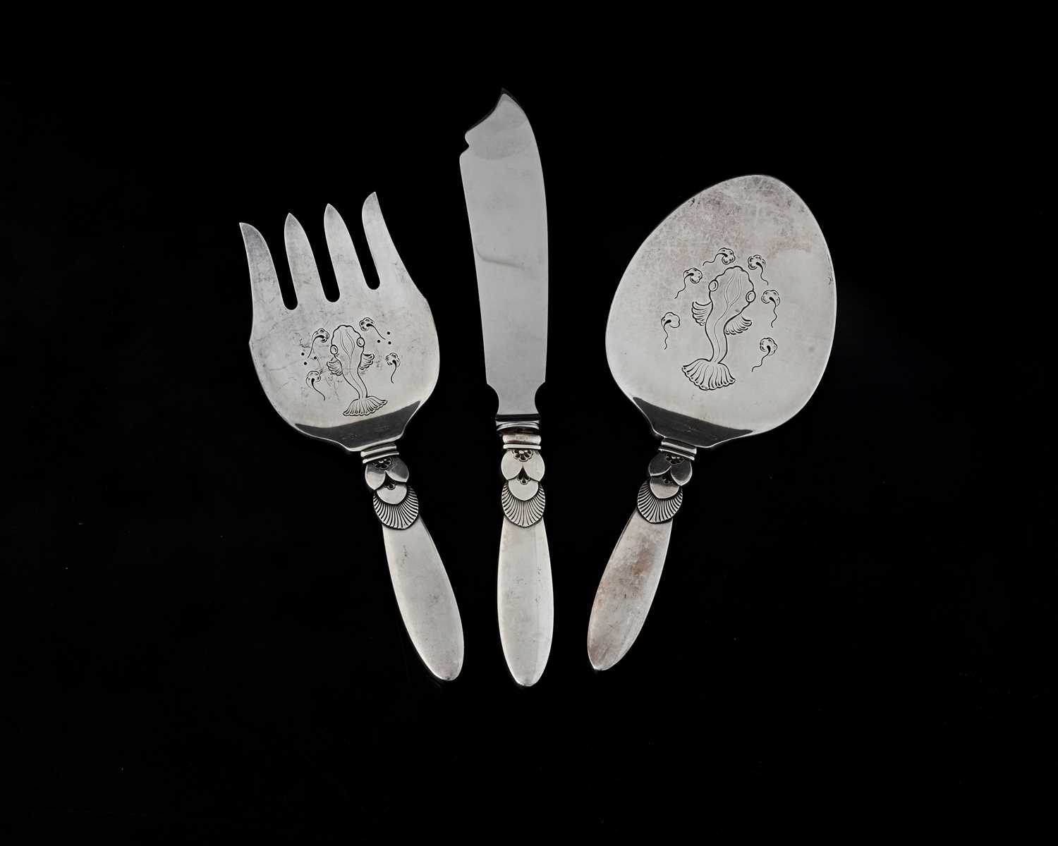 Lot 119 - Gundorph Albertus for Georg Jensen, a Cactus...