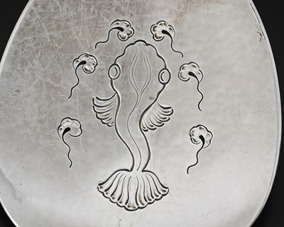 Lot 119 - Gundorph Albertus for Georg Jensen, a Cactus...