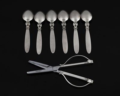 Lot 110 - Gundorph Albertus for Georg Jensen, a set of...