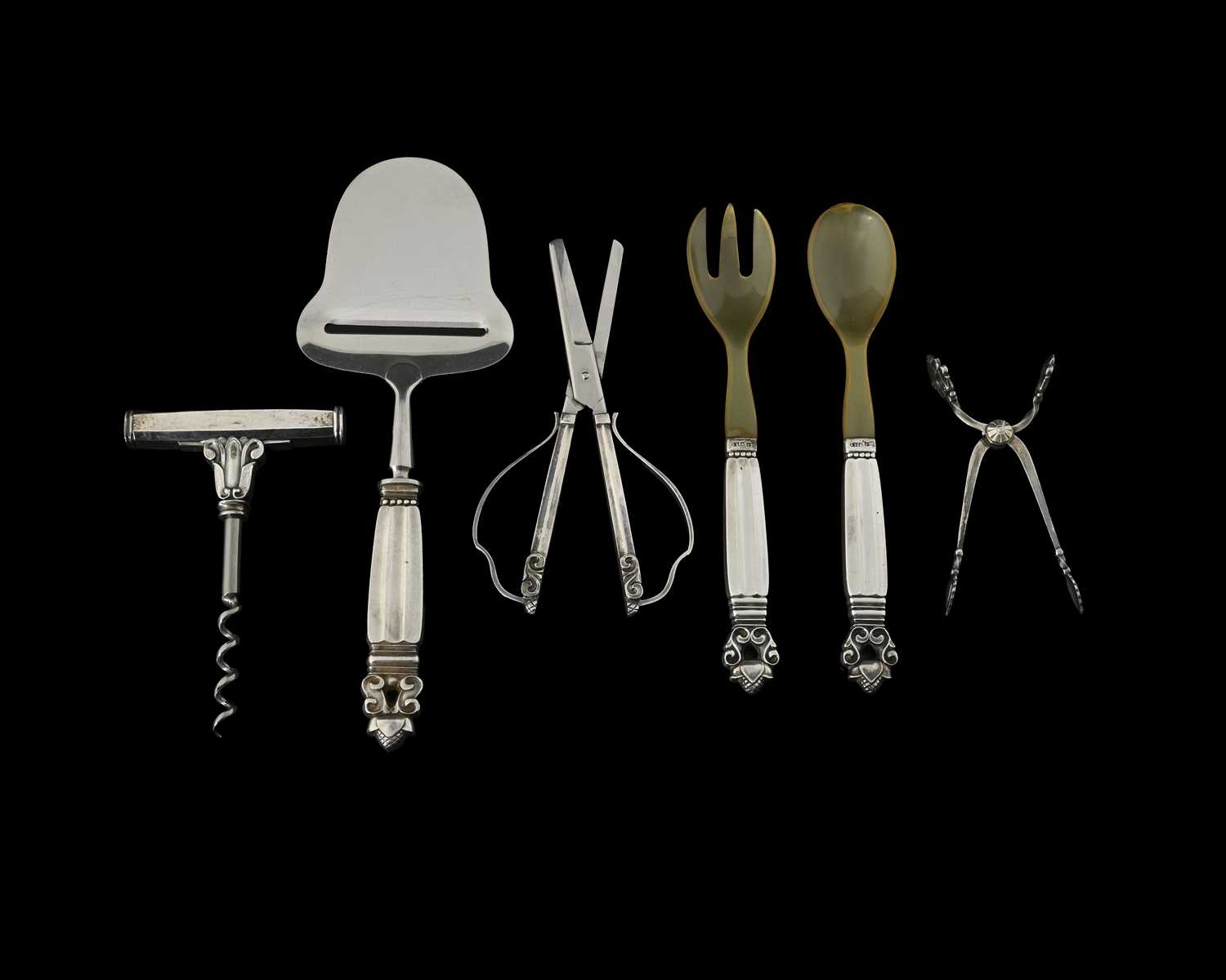 Lot 104 - Johan Rohde for Georg Jensen, a collection of...
