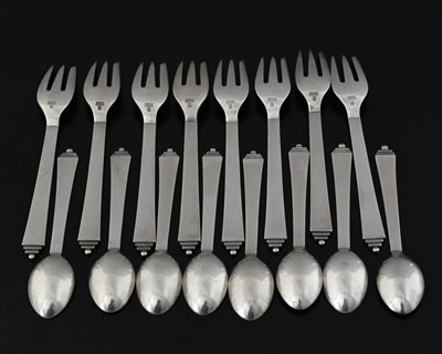 Lot 146 - Harald Nielsen for Georg Jensen, a part set of...