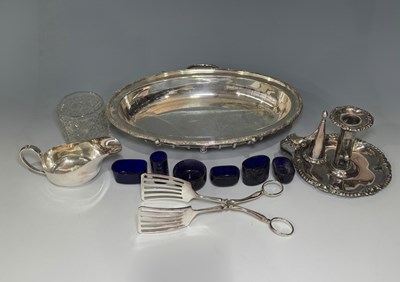 Lot 210 - A group of plated wares, to include a...