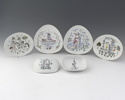 Lot 573 - Raymond Peynet for Rosenthal, two pairs of...