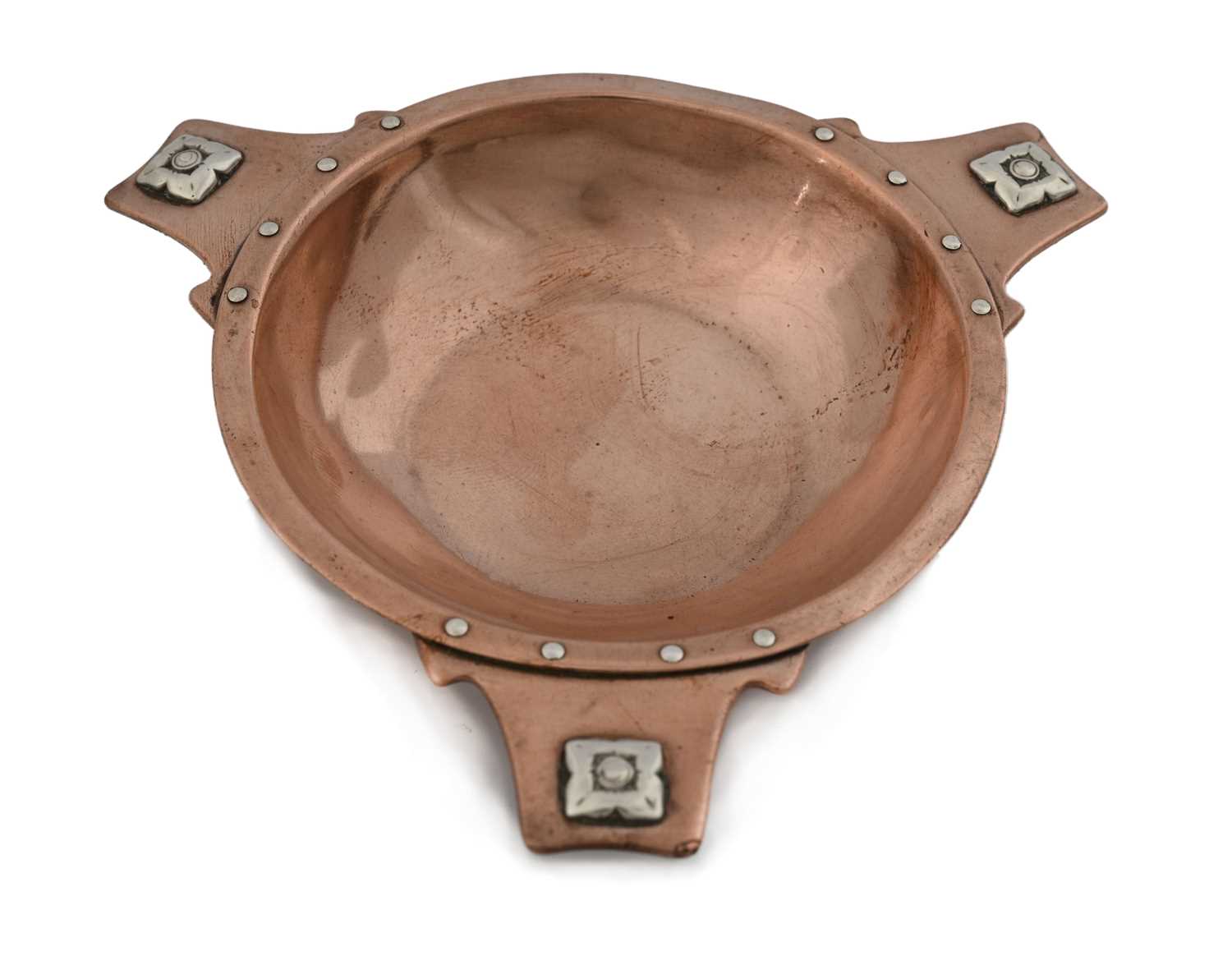 Lot 183 - A E Jones, an Arts and Crafts silver and...