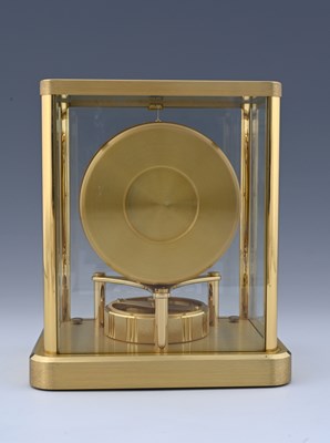 Lot 448 - Jaeger Le Coultre, an Atmos clock, brushed and...