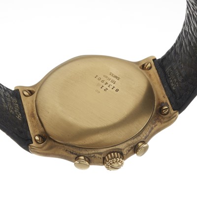 Lot 152 - Ebel, an 18ct gold 1911 "El Primero" chronograph wrist watch
