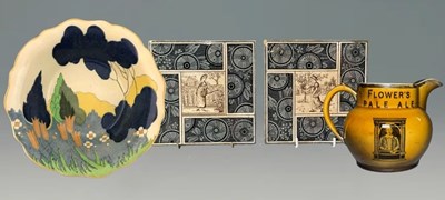 Lot 147 - Two Kate Greenway 'Season' tiles, T & R Boote,...