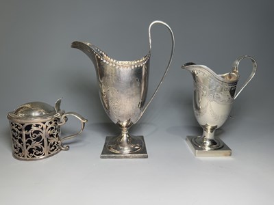 Lot 498 - A Victorian silver helmet-shaped cream jug, by...
