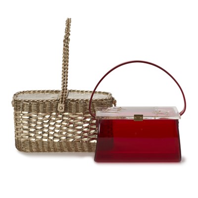 Lot 352 - Two 1950s vintage handbags.