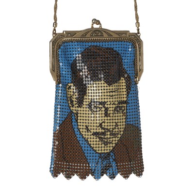 Lot 348 - Whiting & Davis, a rare Clarke Gable mesh purse.
