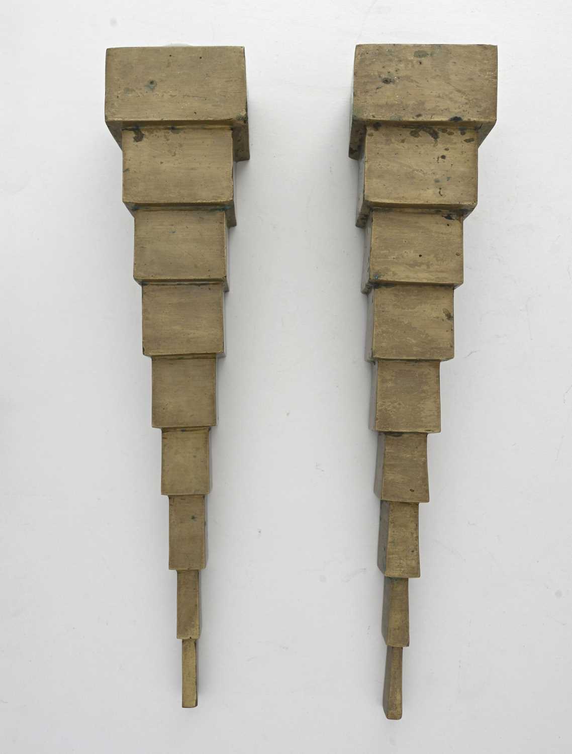 Lot 209 - A pair of Art Deco style gilt bronze wall...