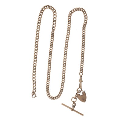 Lot 38 - An early 20th century 9ct gold Albert chain