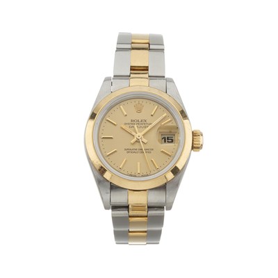 Lot 163 - Rolex, a bi-metal Lady Datejust 26 bracelet watch