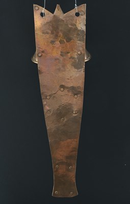 Lot 178 - An Arts and Crafts copper and Ruskin cabochon...