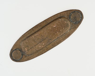 Lot 187 - An Arts and Crafts copper and Ruskin cabochon...