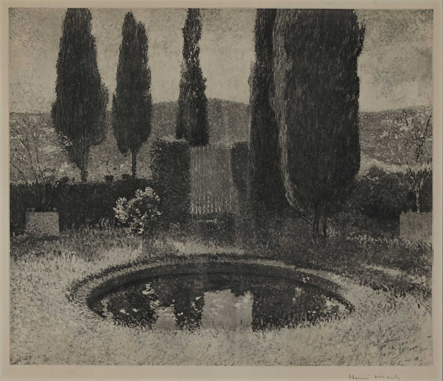 Lot 282 - Henri Martin (French, 1860-1943), Bassin aux...