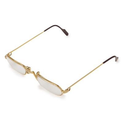 Lot 210 - Cartier, a pair of prescription Demi Lune glasses w/pouch.