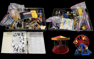 Lot 25 - A motorised Meccano Ferris wheel together with...