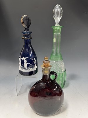 Lot 164 - Three decanters, including one in the Mary...