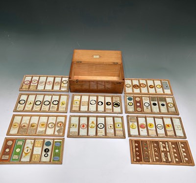 Lot 251 - A late 19th century microscope slide...
