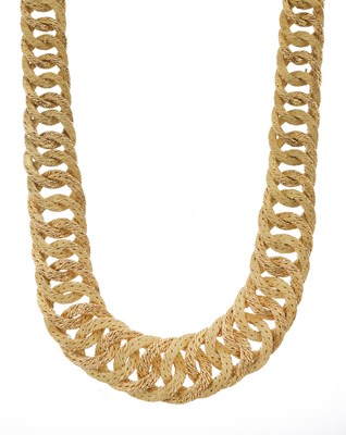 Lot 80 - Garrard & Co., a mid 20th century 18ct gold necklace