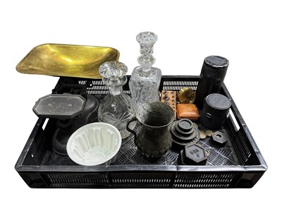 Lot 32 - Collection of items including weights and...