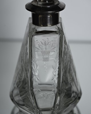 Lot 158 - A Belgian silver mounted cut and engraved...